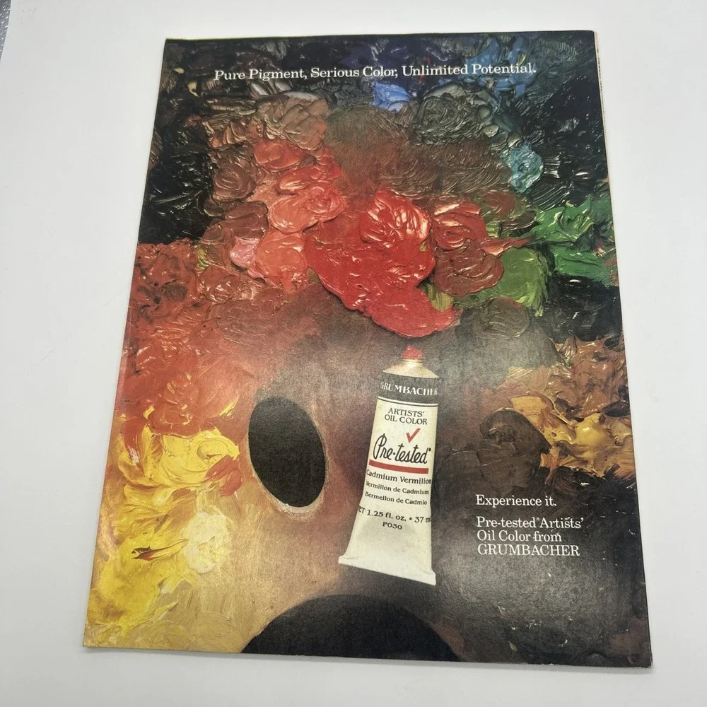Vintage American Artist Magazine Aug. 1986 Vtg. Edward Brodney J. Orr Paint Ads